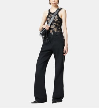 Jean large zippé sur les côtés - Pinko - Noir