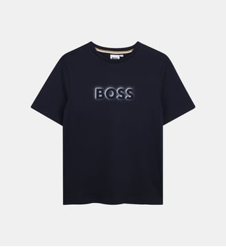 Tee-shirt manches courtes - BOSS Kidswear - Bleu cargo