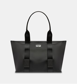 Sac cabas zippé L signature - Lancel - Noir