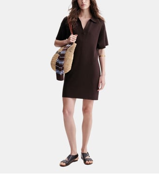 Robe Courte Polo Hermosa - Vanessa Bruno - Chocolat