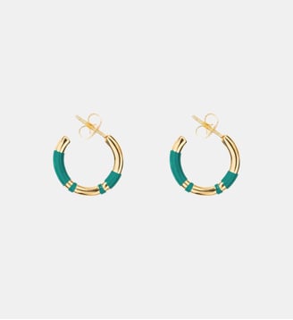 Mini créoles Positano - Aurélie Bidermann - Émeraude