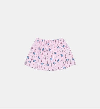 Jupe à motif avec logo - Marni - Pink