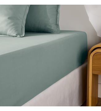 Drap housse percale coton, bonnet 35cm, Scenario La Redoute Interieurs