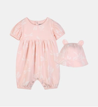 Ensemble combi-short et bob - Kenzo Kids - Rose poudré
