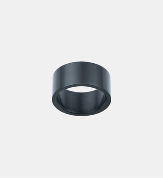 Bague en Acier - Phebus - Noir
