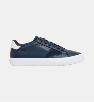 Baskets Blake Advance En Cuir Et Daim - Hackett London - Navy