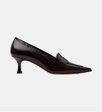 Faro - Escarpins En Cuir Brossé Bordeaux - Parallèle - Bordeaux