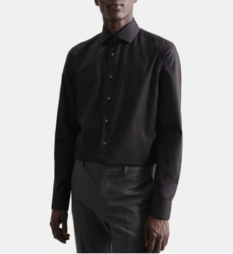 Chemise d'affaires 1/1 Slim Col Kent - Seidensticker - Noir