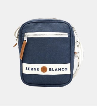 Petite sacoche à soufflets - Serge Blanco - Bleu foncé