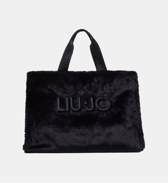 Cabas grand format en teddy - Liu Jo - Noir