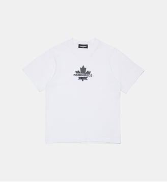 T-shirt avec Maple Leaf - Dsquared2 - Blanc