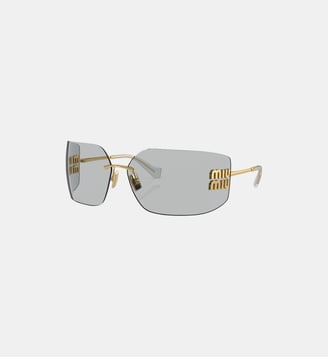 Lunettes de soleil Irrégulier MU 54YS - Miu Miu - Or clair