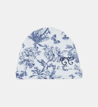Bonnet - Imprimé inspiration toile de jouy - Tartine Et Chocolat - Marine
