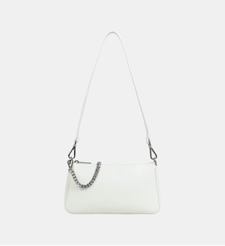 Sac pochette zippée S Suave Even - Lancaster - Blanc cassé