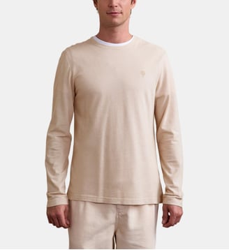T-shirt BAILLY - Faguo - Écru et beige