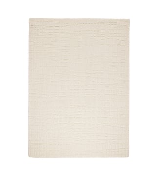 Tapis De Sol  Motif en relief 100% laine - Madura - Ivoire