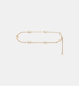 Ceinture chaine avec détails logo - Maje - Doré clair