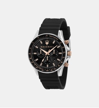 Montre Sfida Noir R8871640002 - Maserati - Argenté