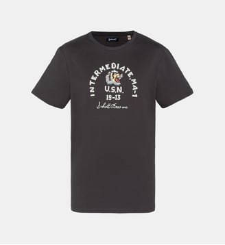 T-shirt imprimé U.S.N. - Schott - Anthracite