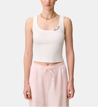 Débardeur coton Claudie - Claudie Pierlot - Écru