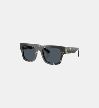 Lunettes de soleil Carré RB2217M RB2217M Scuderia Ferrari Collection - Ray Ban - Gris havana