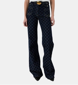 Jean flare à monogramme - ANNA - Gerard Darel - Brut