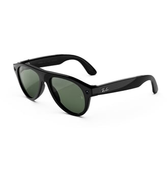 Lunettes connectées Ray-Ban Aviator Gen3 Noir Transitions vert - Meta - Noir
