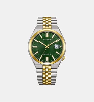 Montre automatique Tsuyosa Vert NK0024-54X - Citizen - Argenté