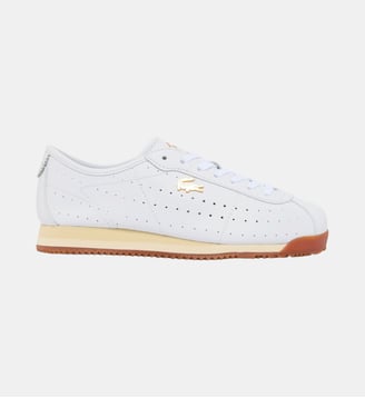 Sneakers Club-Low femme en cuir - Lacoste - Blanc et gum