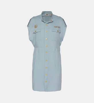 Robe sans manche army - Schott - Bleu ciel
