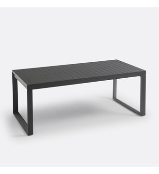 Table de jardin extensible en aluminium - La Redoute Interieurs - Noir