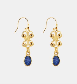 Boucles d'oreilles Farah - Nilaï - Bleu foncé