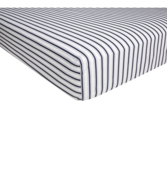 Drap Housse 4 Continents - Anne de Solène - Bleu foncé
