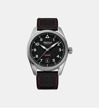 Montre automatique Startimer Noir AL-525BW4S36 - Alpina - Argenté