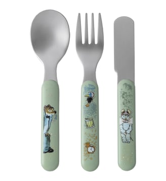 Set de 3 couverts Ernest et Célestine - Petit Jour Paris - Vert