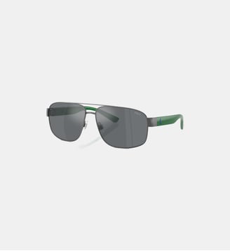 Lunettes de soleil Pilote PH3156 - Polo Ralph Lauren - Gunmetal foncé semi brillant