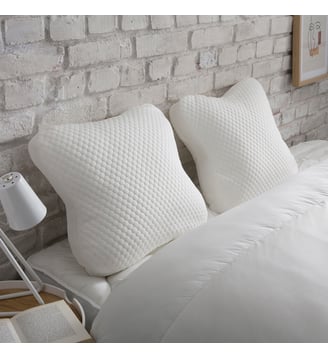 Oreiller Etoile Multipositions - Dunlopillo - Blanc