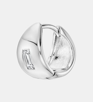 Boucle d'oreille Bacio Blanche Or - Nebuleuse Bijoux - Argenté
