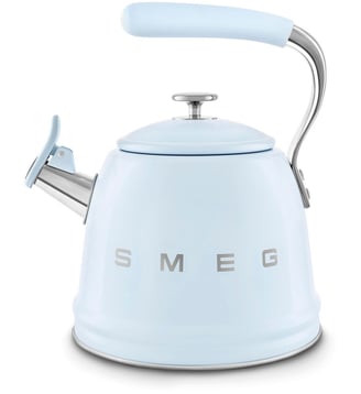 Bouilloire Sifflante 2.3L Bleu Pastel - Smeg - Bleu