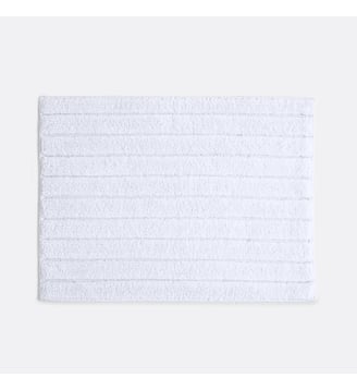 Tapis de bain tufté 1100g/m2 en coton recyclé - La Redoute Interieurs - Blanc