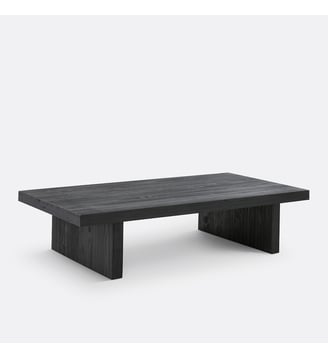 Table basse, en pin massif - La Redoute Interieurs - Noir