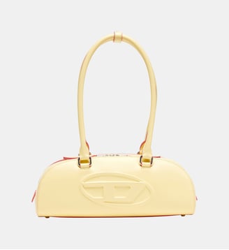 1DR Dome - Sac bowling allongé en cuir - Diesel - Jaune