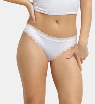 Culotte Micro Dentelle - Dim - Blanc