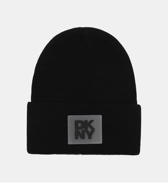 Bonnet en tricot réversible - DKNY - Black