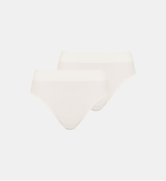 Lot de deux slips Essentiel Confort - Sans Complexe - Ivoire et ivoire