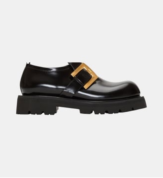 Mocassins Anthem en cuir glacé - Balmain - Noir