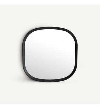Miroir carré en chêne massif, H60 cm AM.PM