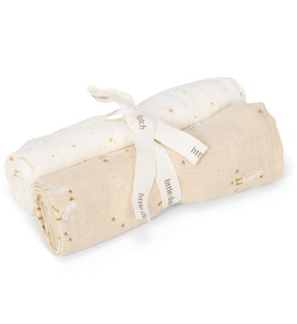 Set de 2 langes - Little Dutch - Blanc