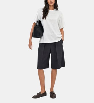 T-shirt col rond en coton blanc - The Kooples - Blanc