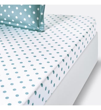 Drap housse flanelle imprimé pois La Redoute Interieurs